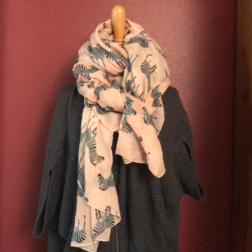 Zebra Pink Scarf